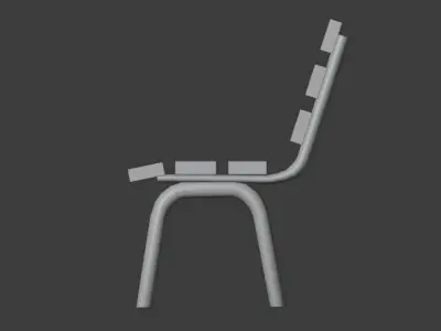 Outdoor bench 3D model order