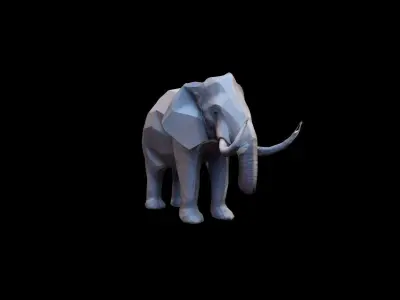  Elephant Largest Land Mamma 3d Render 3D model