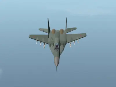 MiG-29 Fulcrum 3D Model Low-poly 3D model