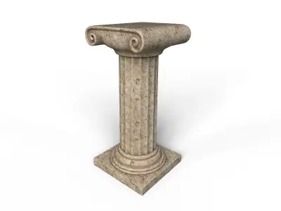 Antique Columns Low-poly 3D model