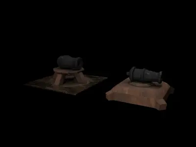 Cannon 3D model 12