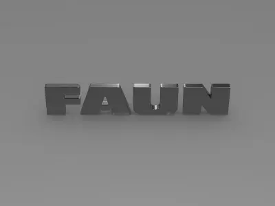 Faun Logo 3D model