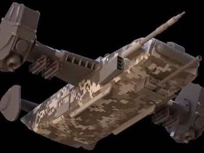 Battle transport 3D model