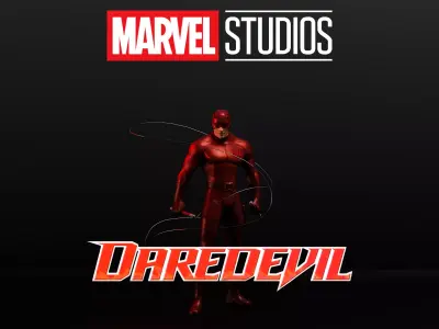 Daredevil - 2003 Low-poly 3D model