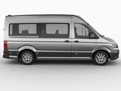 VW Crafter II 2017 L1H2 Bus 3D model