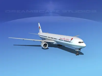 Boeing 777-300 MP America West 3D model