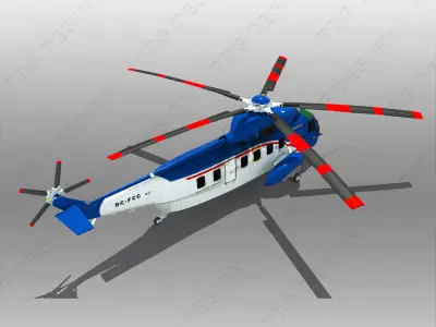 Sikorsky S-61 3D model