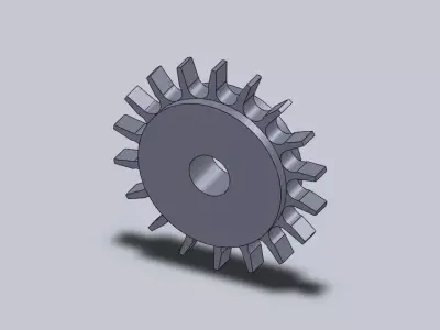 sprocket gear wheel Free 3D model