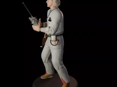 Doc Brown  Retro Sci-Fi STL 3D Print Collectible 3D print model