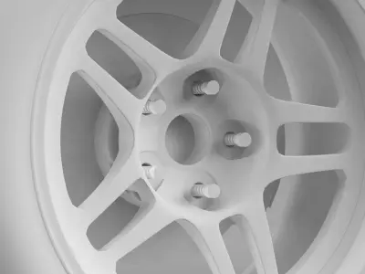 Chevrolet Camaro GS Racecar 2008 wheel 3D model