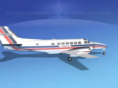 Beechcraft B99 Command Air 3D model