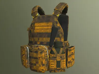 MILITARY VEST PBR Low-poly 3D model