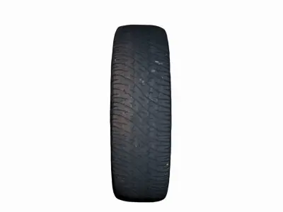 Car Tire Low-poly 3D model