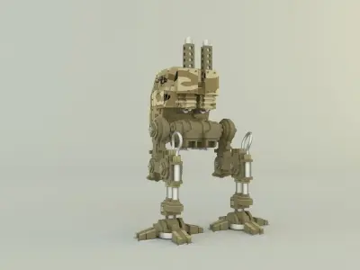sentinel steel legion robot 3D model