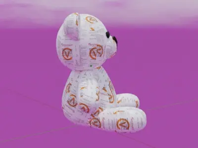 Wockhardt Teddy Bear Low-poly 3D model