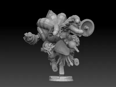 Nautiloid Horror Superheavy Carapace 3D print model