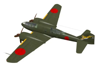 Ki46 Type III early Dinah 3D model
