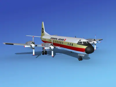 Lockheed L-188 Electra HP Continental 3D model