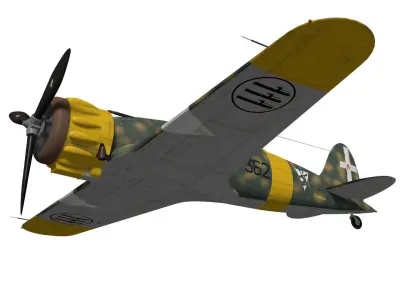 macchi mc200 saetta 3D model