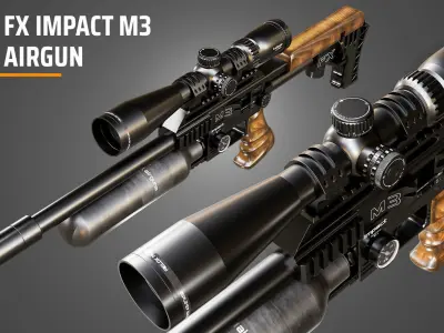 FX Impact M3 Airgun 3D model