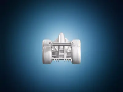 Turbo F1 Toy Car 3D Print Model 3D print model