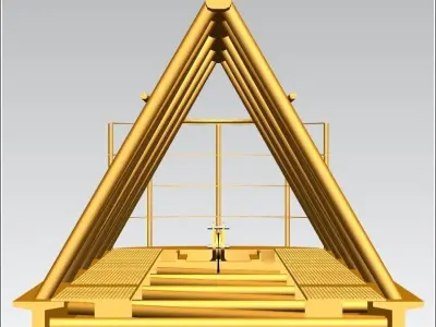 TOWER CRANE -Crane jib last- Free 3D model