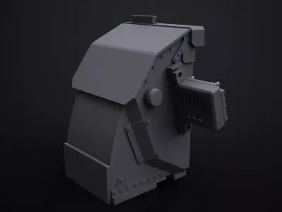 AH-MH-6J Little Bird Front Instrument Panel 3D Print Scale 1-8 3D print model