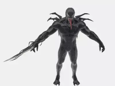 Venom 3d model character Free low-poly 3D model