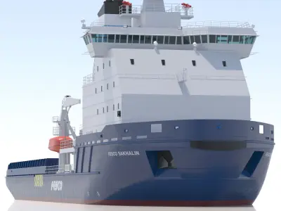 Icebreaker Fesco Sakhalin 3D model