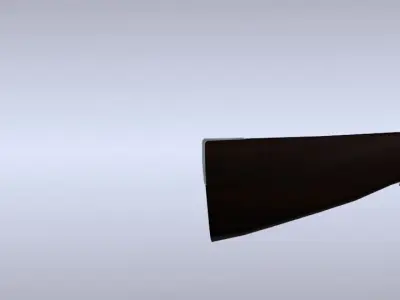 Brown bess flintlock musket Free low-poly 3D model