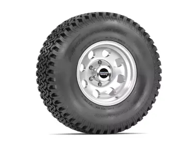 OFF ROAD WHEEL AND TIRE 3D model