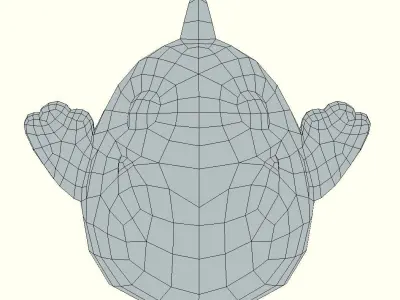 Dinosaur piggy bank LP Stylized Low-poly 3D model