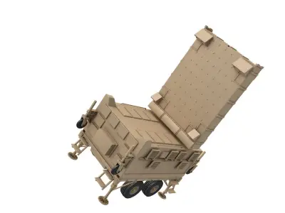 AN TPQ-37 Firefinder Radar 3D model