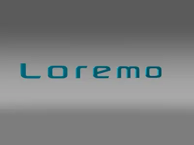 Loremo logo 3D model