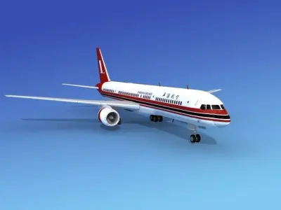 Boeing 757-200 Shanghai Airlines 3D model