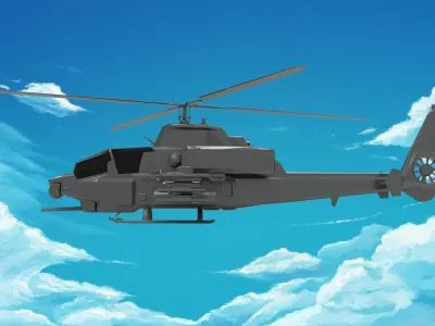 Bell AH-1 Cobra 3D model