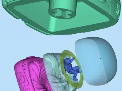 ASTRONAUT KEYBOARD CAP 3D print model