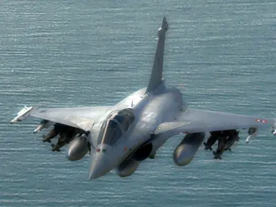 Dassault Rafale M - Fully Rigged - with high resolution Textures Low-poly 3D model