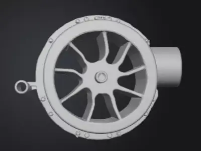 MJet 35 High Precision 3D Printable Jet Pump for RC Boats 3D print model