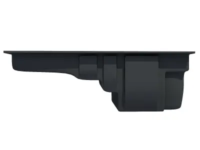 Black Oil Sump Pan 3D model 62 3D model