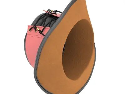 Vested Steampunk Top Hat 3D model