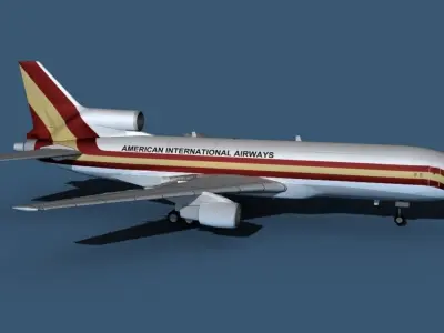 Lockheed L-1011-50 Kalitta Air 3D model