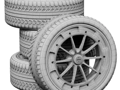 Pagani wheels 3D model