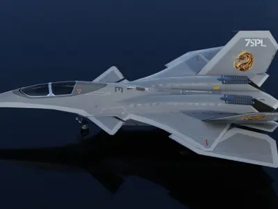 J-50 White Emperor Low-poly 3D model