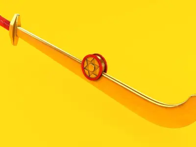 Flash Gordon 1981 Movie Sword 3D model