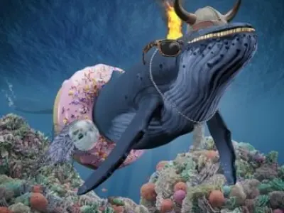 NFT Complete Collection Whales up to 7000nfts 3D model