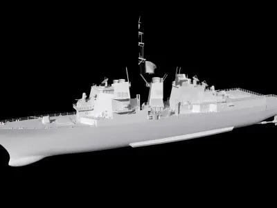 Arleigh Burke class destroyer Burke class 3D model