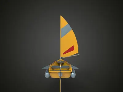 Sailing ship xxy 3D model