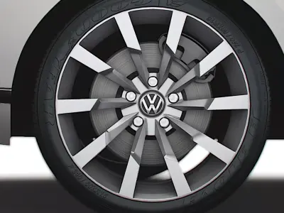 VW Passat Highline B8 2019 wheel 3D model