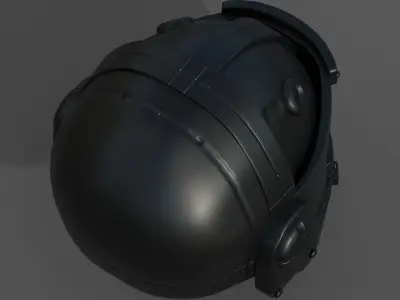 Helmet military combat soldier armor Low-poly 3D model